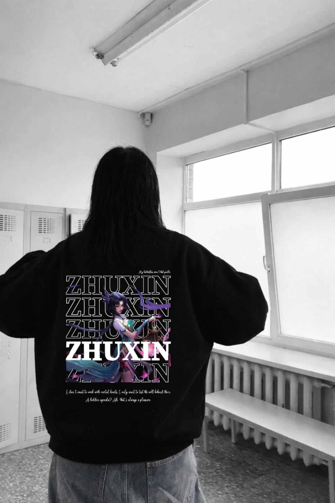 Zhuxin Mobile Legends temalı sweetişört - unisex