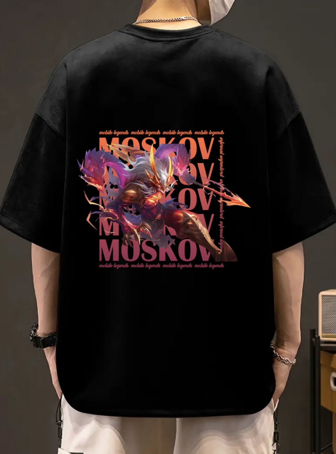 Moskov Ejder iblisi Mobile Legends Unisex tişört - Özel baskı